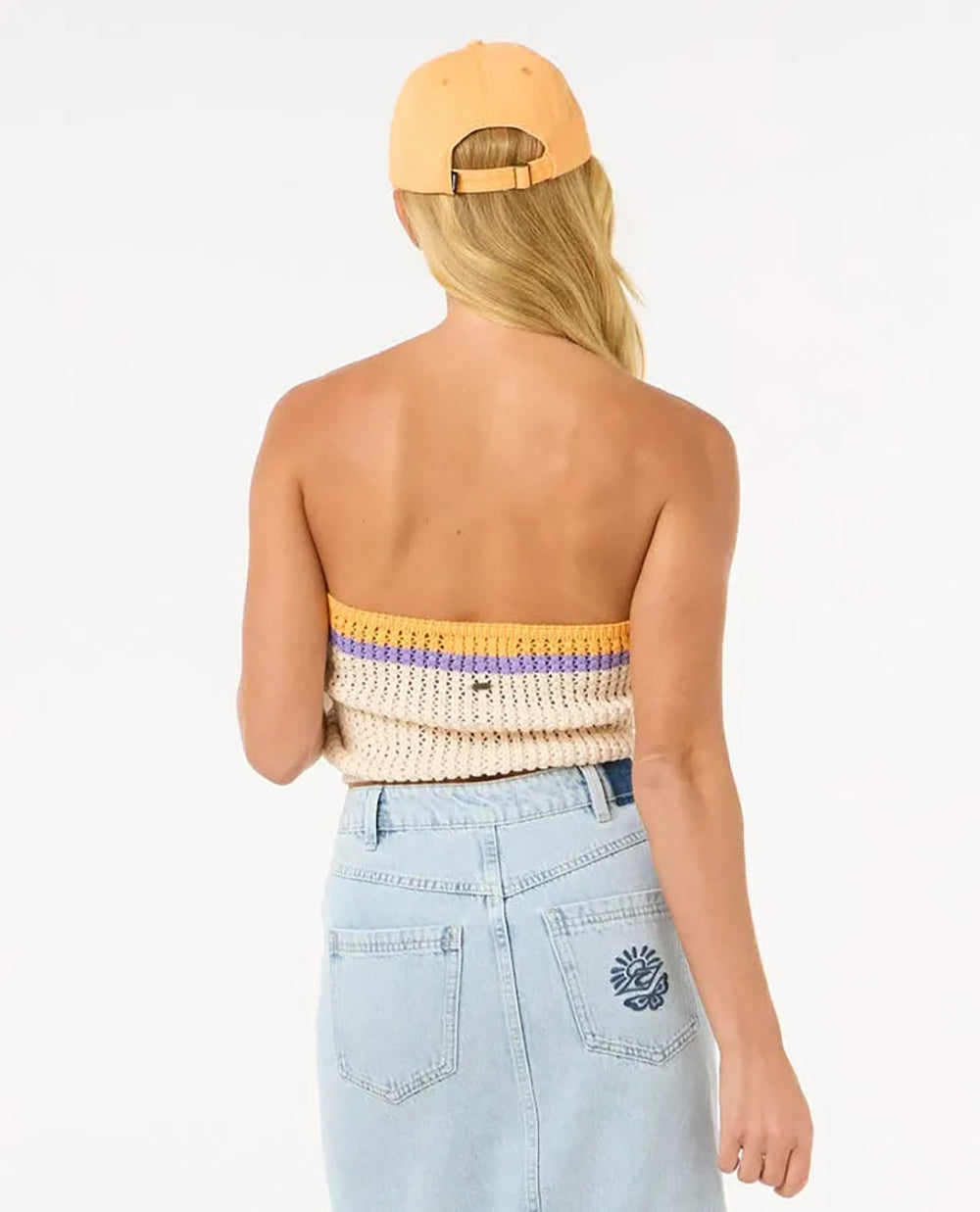 RIP CURL CALA VADELLA CROCHET TOP 0003-Off White S