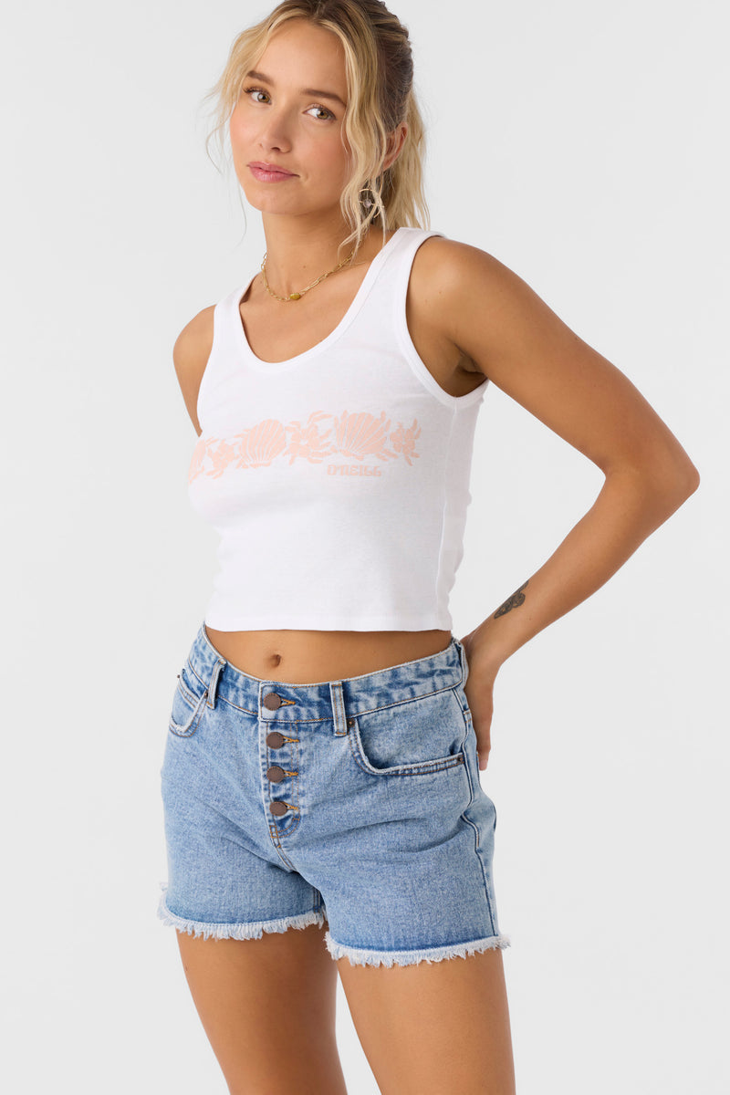 O'Neill Seashells Tank WHT M