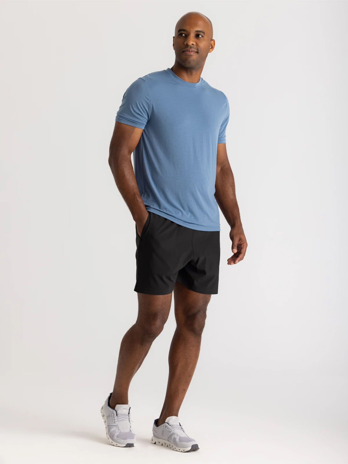 Free Fly Men's Lined Active Breeze Short - 5.5 BLK-Black M