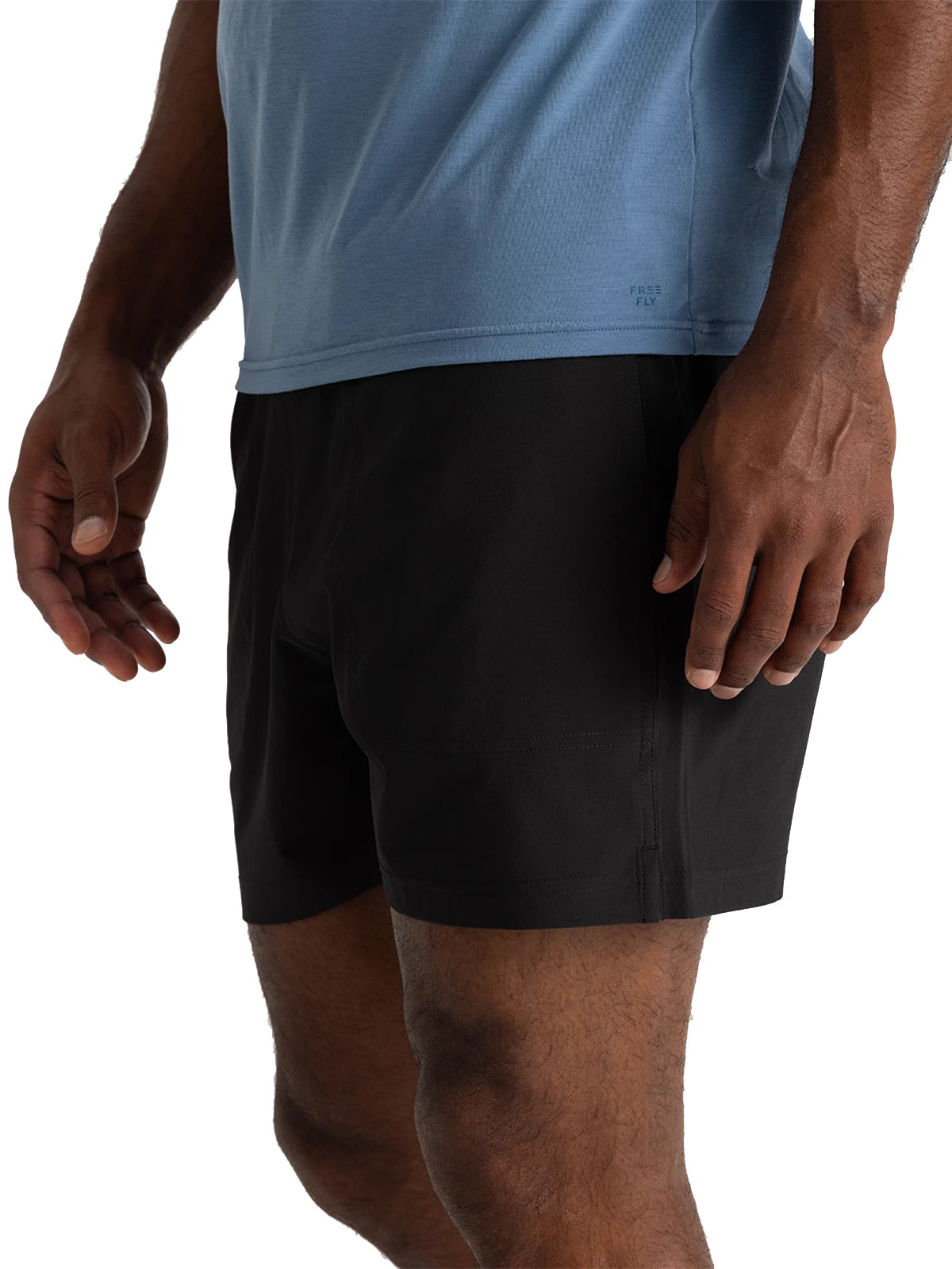 Free Fly Men's Lined Active Breeze Short - 5.5 BLK-Black L