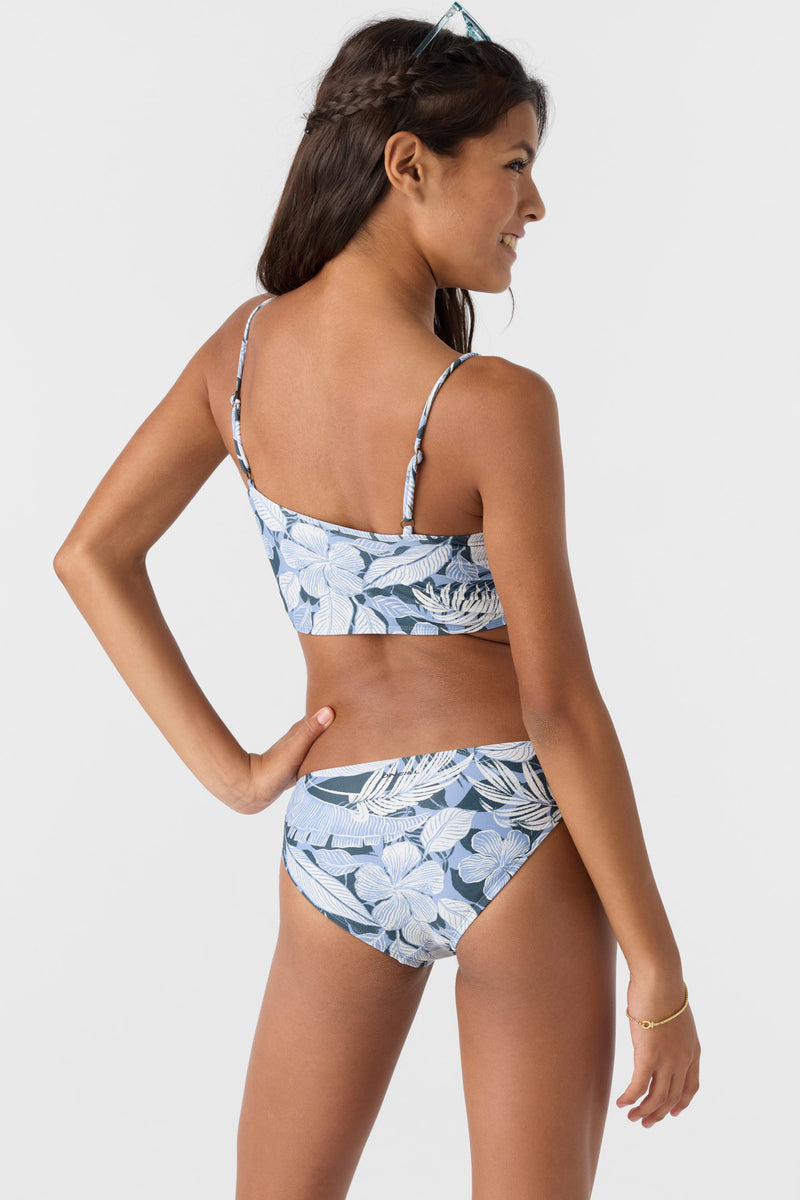 O'Neill Palmetto Tropical Ruched Longline Set MUL 7