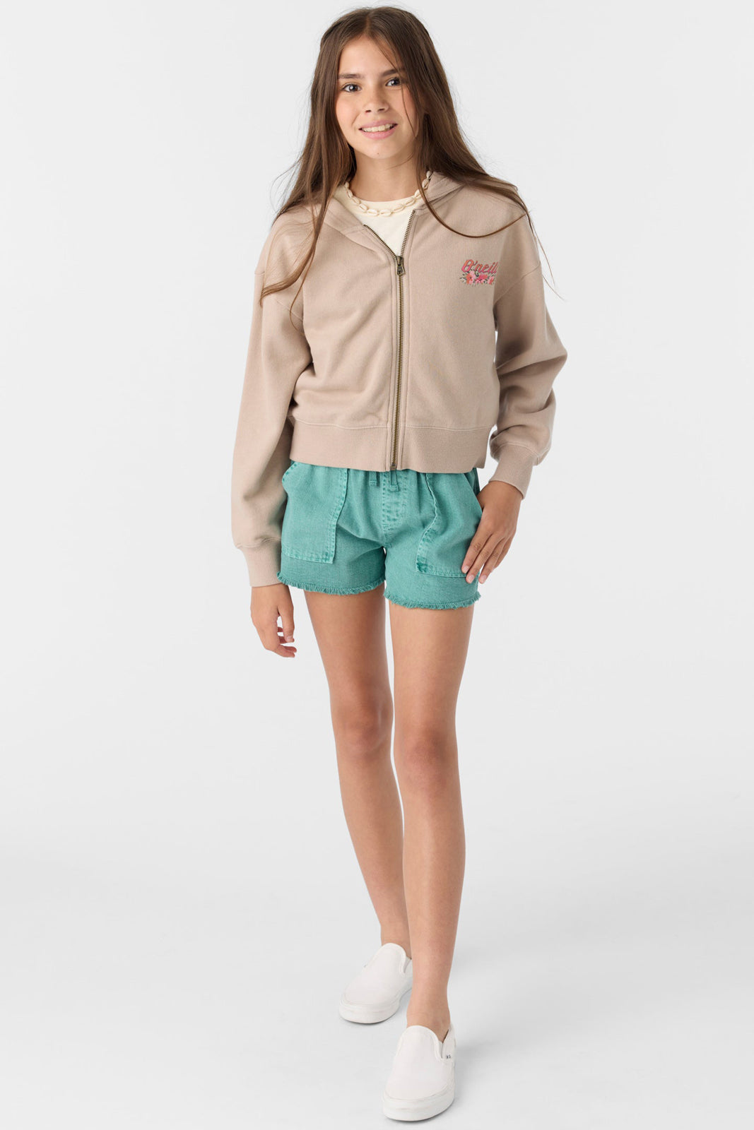 O'Neill Girls Darcie Zip Hoodie TOB M
