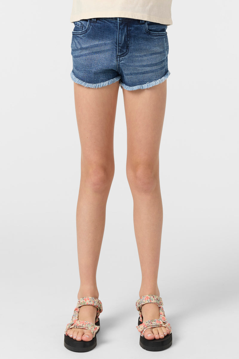 O'Neill Girls Aiden Denim Shorts BLG 7