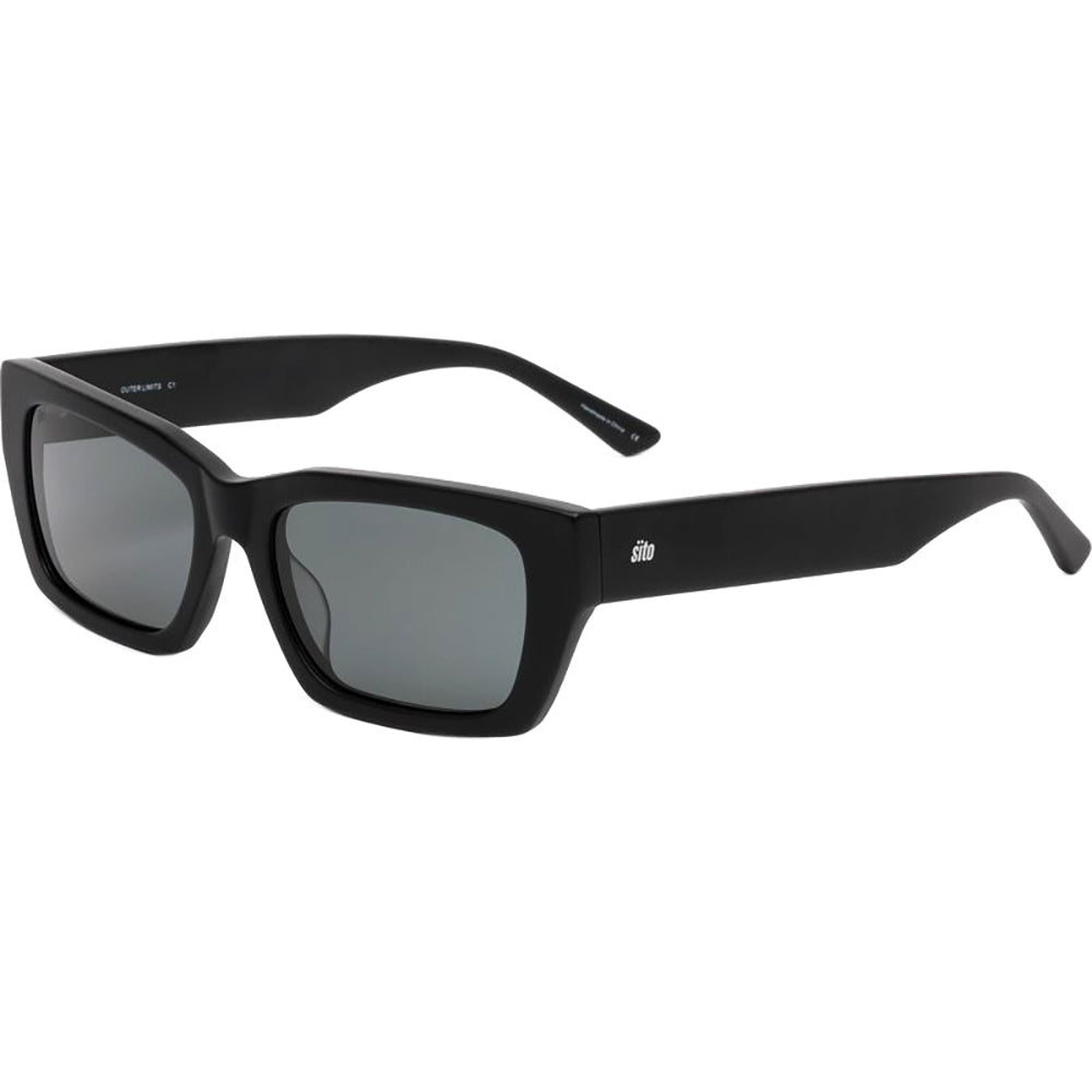 Sito Outer Limits Polarized Sunglasses MatteBlack IronGrey