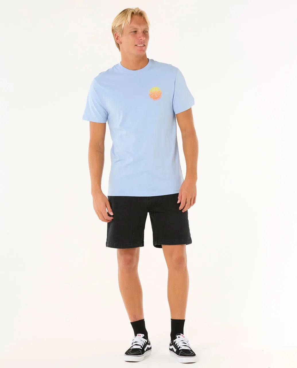 RIP CURL PASSAGE TEE 3807- ICE BLUE L
