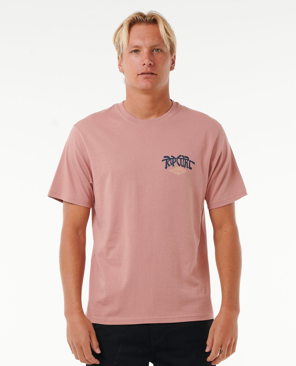 RIP CURL SHRED TILL DEAD TEE 8543-MUSHROOM M