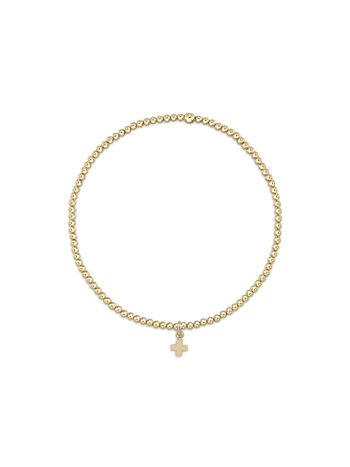 Enewton Gold Special Bracelet SignatureCrossCharm 2mm