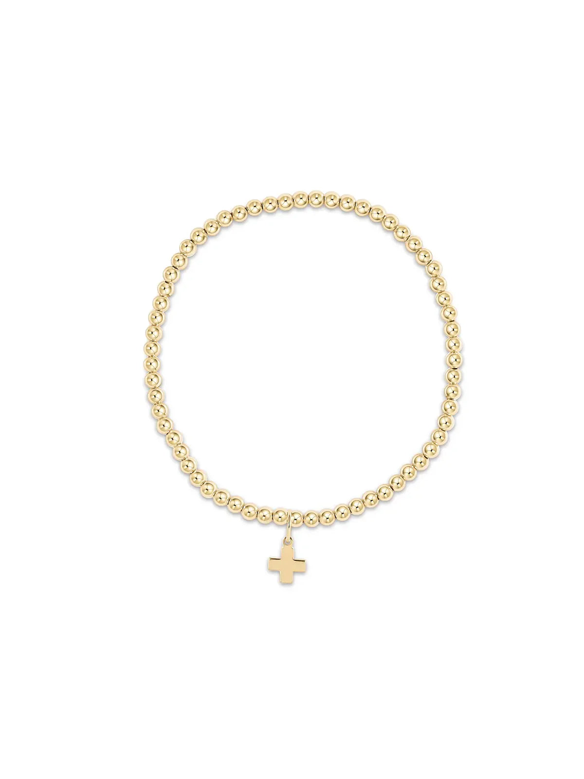 Enewton Gold Special Bracelet SignatureCrossCharm 3mm