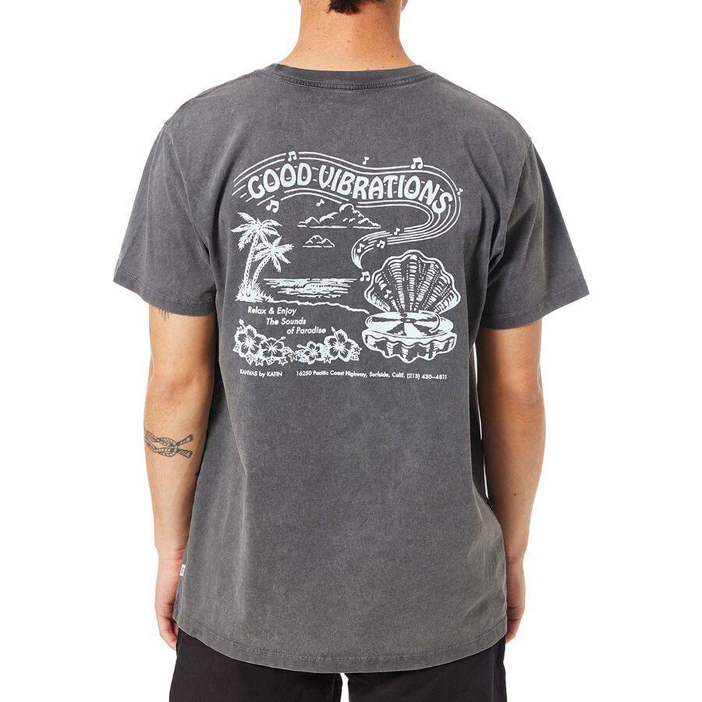 Katin Vibrations SS Tee BLACK SAND WASH-BKSW L