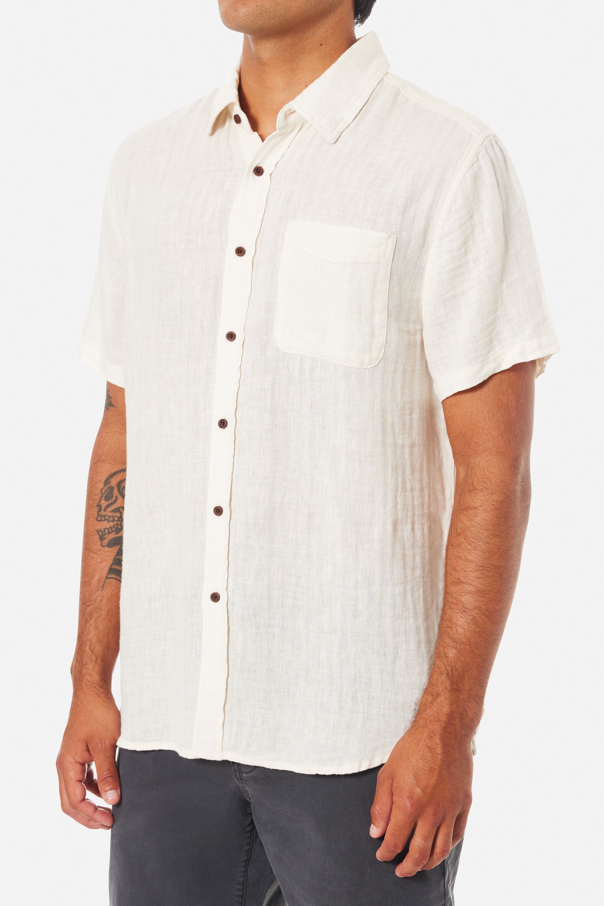 Katin Alan Solid SS Woven VINTAGE WHITE (VWHT) M