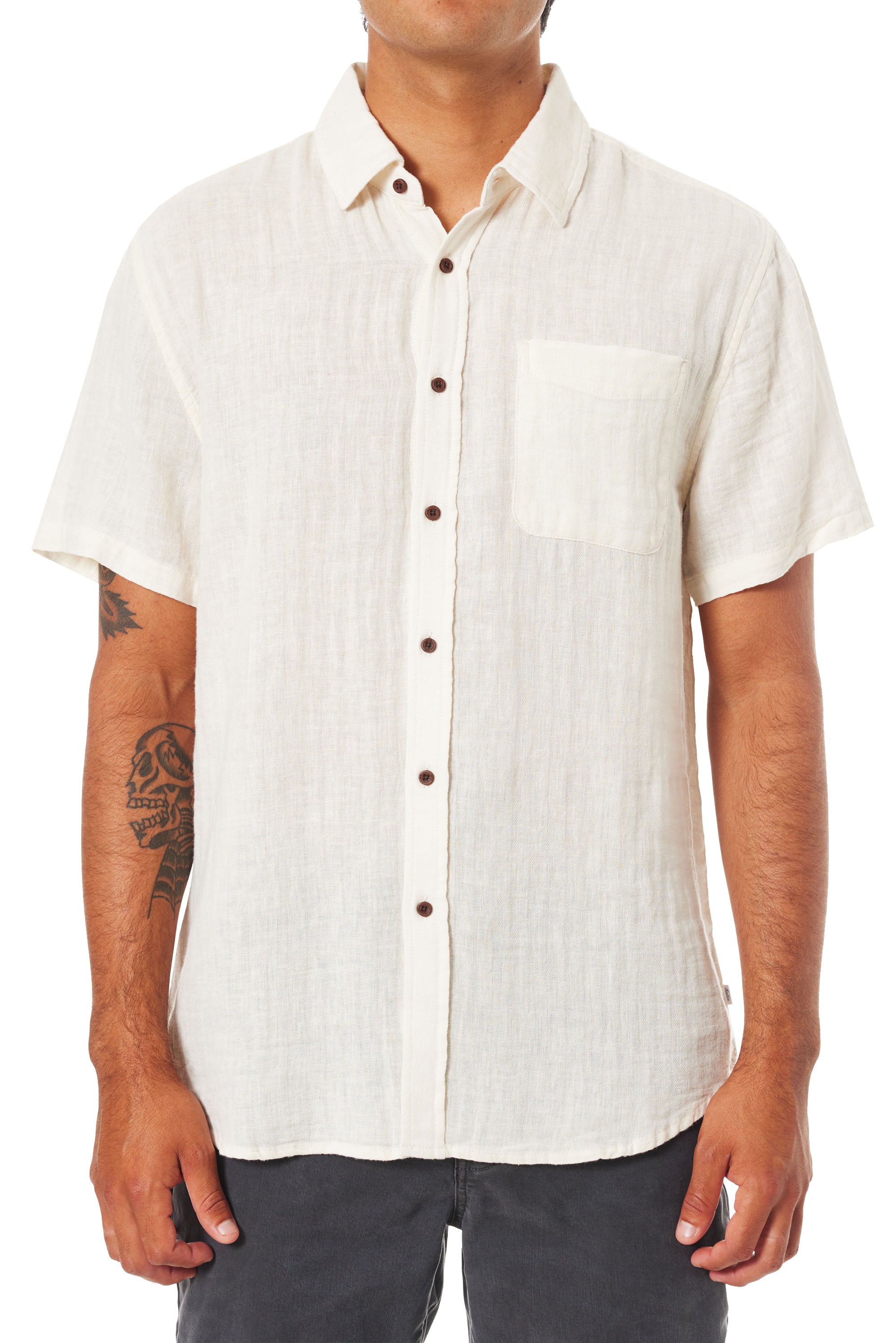 Katin Alan Solid SS Woven VINTAGE WHITE (VWHT) XL