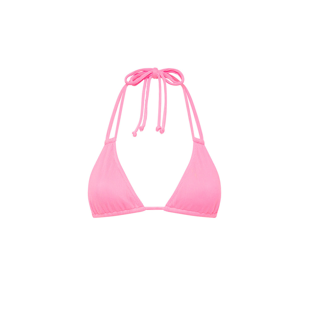 Kulani Kinis HALTER BRALETTE BIKINI TOP TaffyPink M