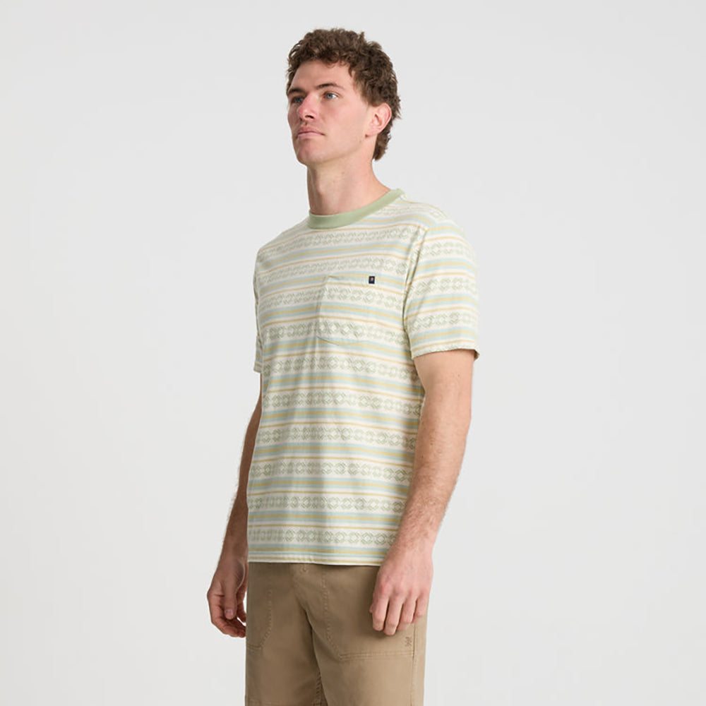 Roark Journey Jacquard Short Sleeve Tee SFM-Seafoam M