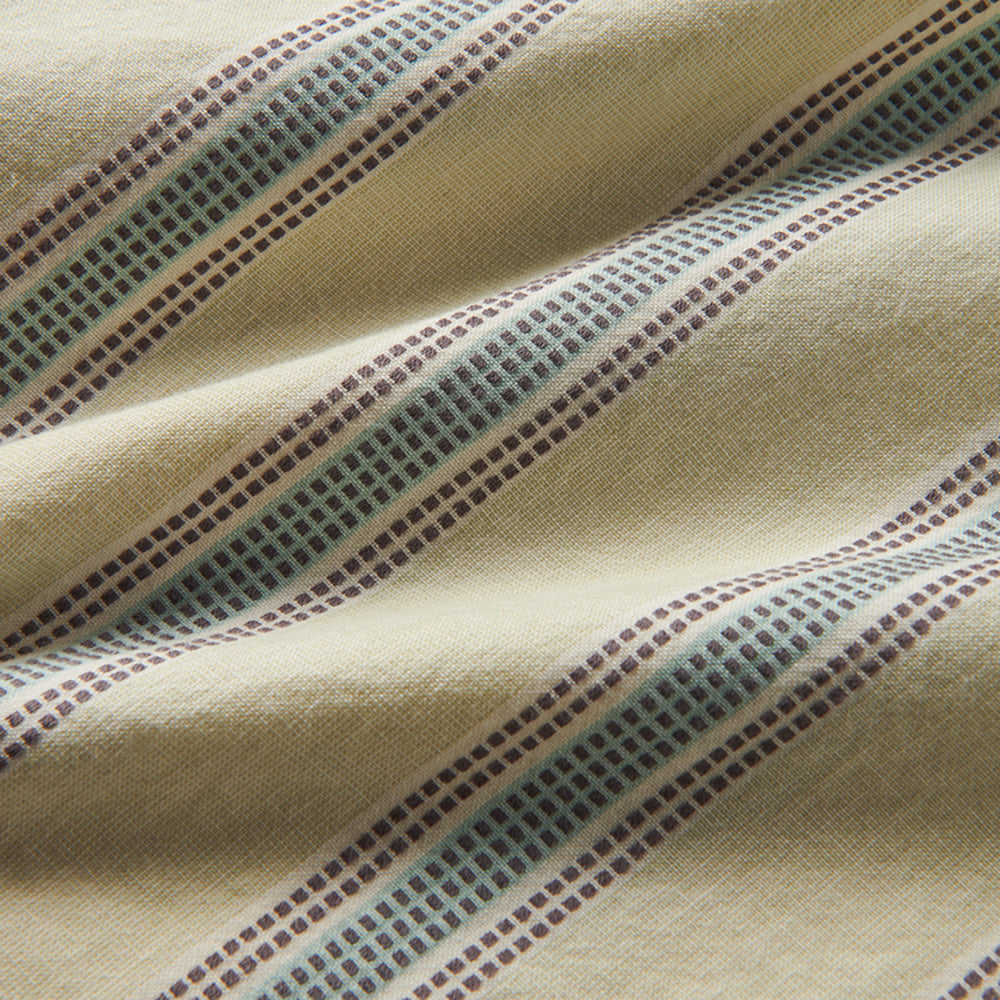 Roark Journey Short Sleeve Button Up Shirt SRF-STRIPE SEAFOAM S