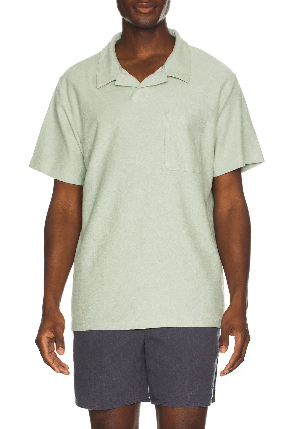 RHYTHM VINTAGE TERRY POLO SFM-SEAFOAM 3L