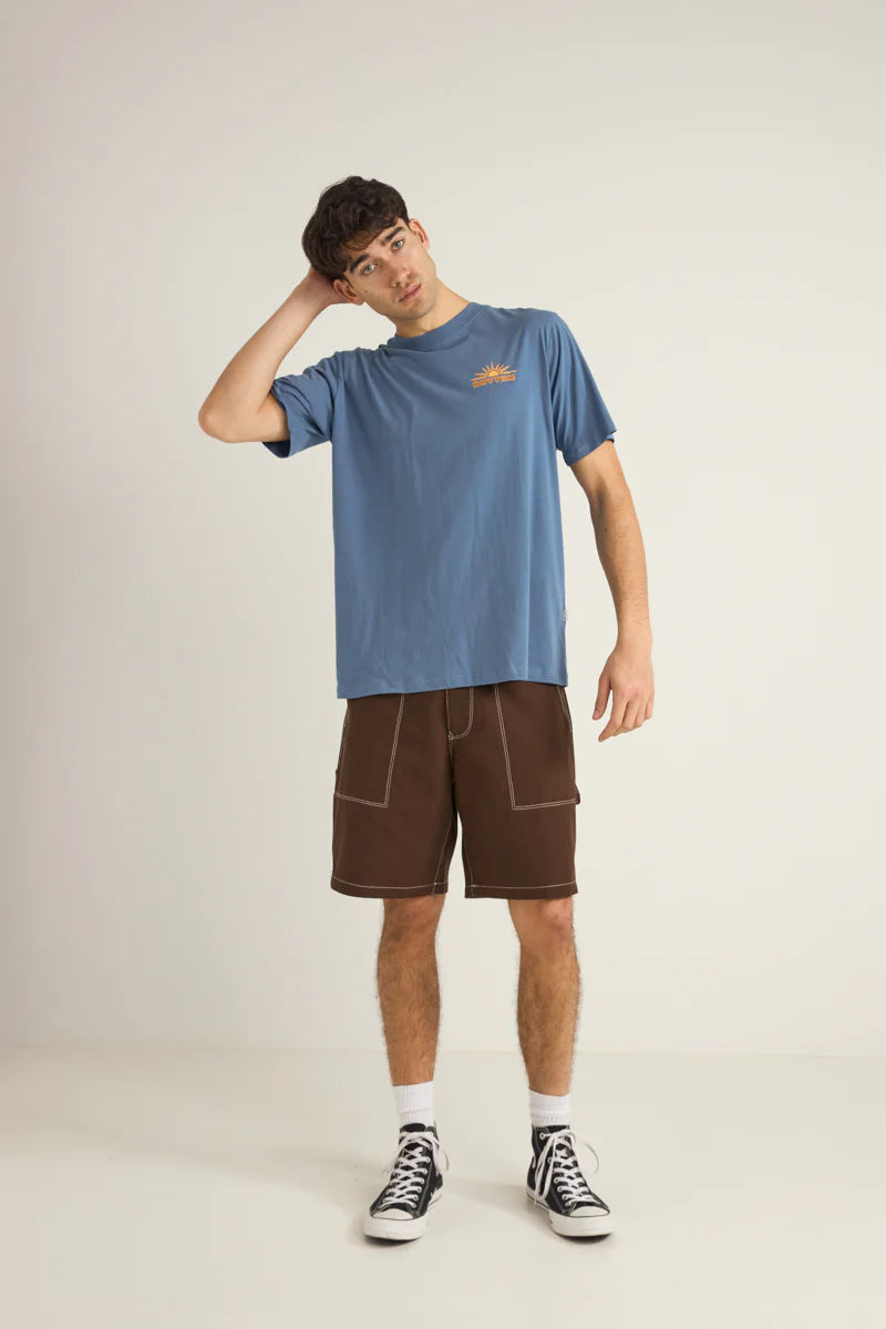 RHYTHM FRAME SS T-SHIRT VBL-VINTAGE BLUE 4XL