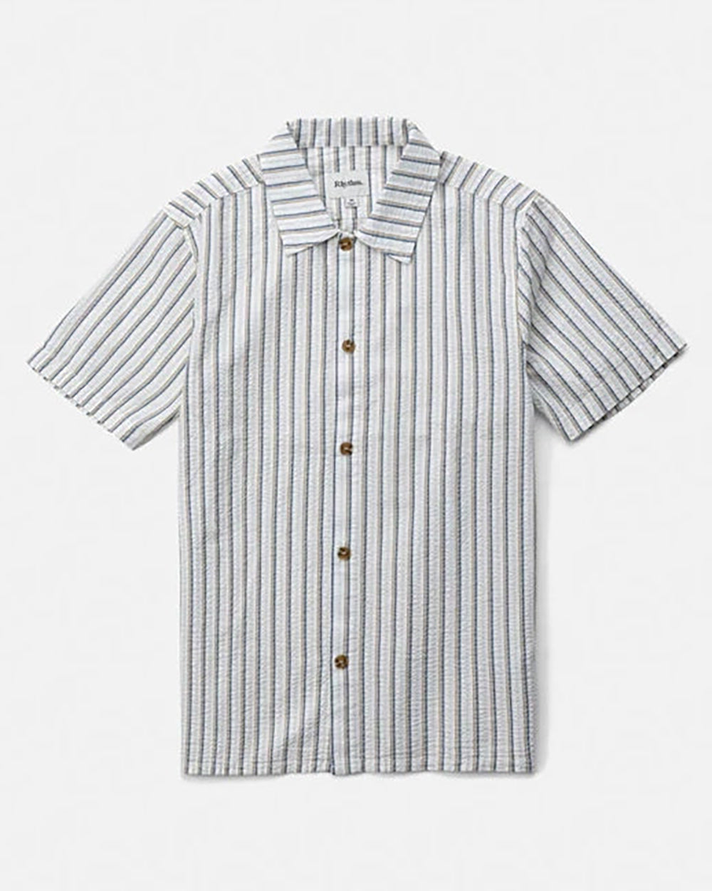 RHYTHM SEERSUCKER STRIPE SS SHIRT WHT-WHITE 1S