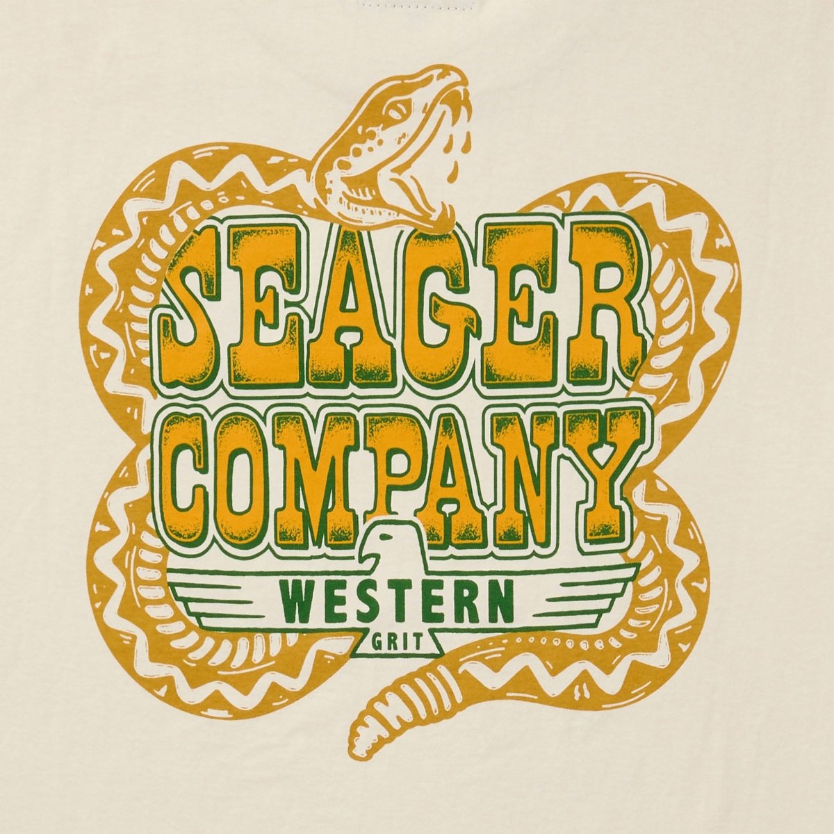 SEAGER RATTLE SS TEE Vintage White M
