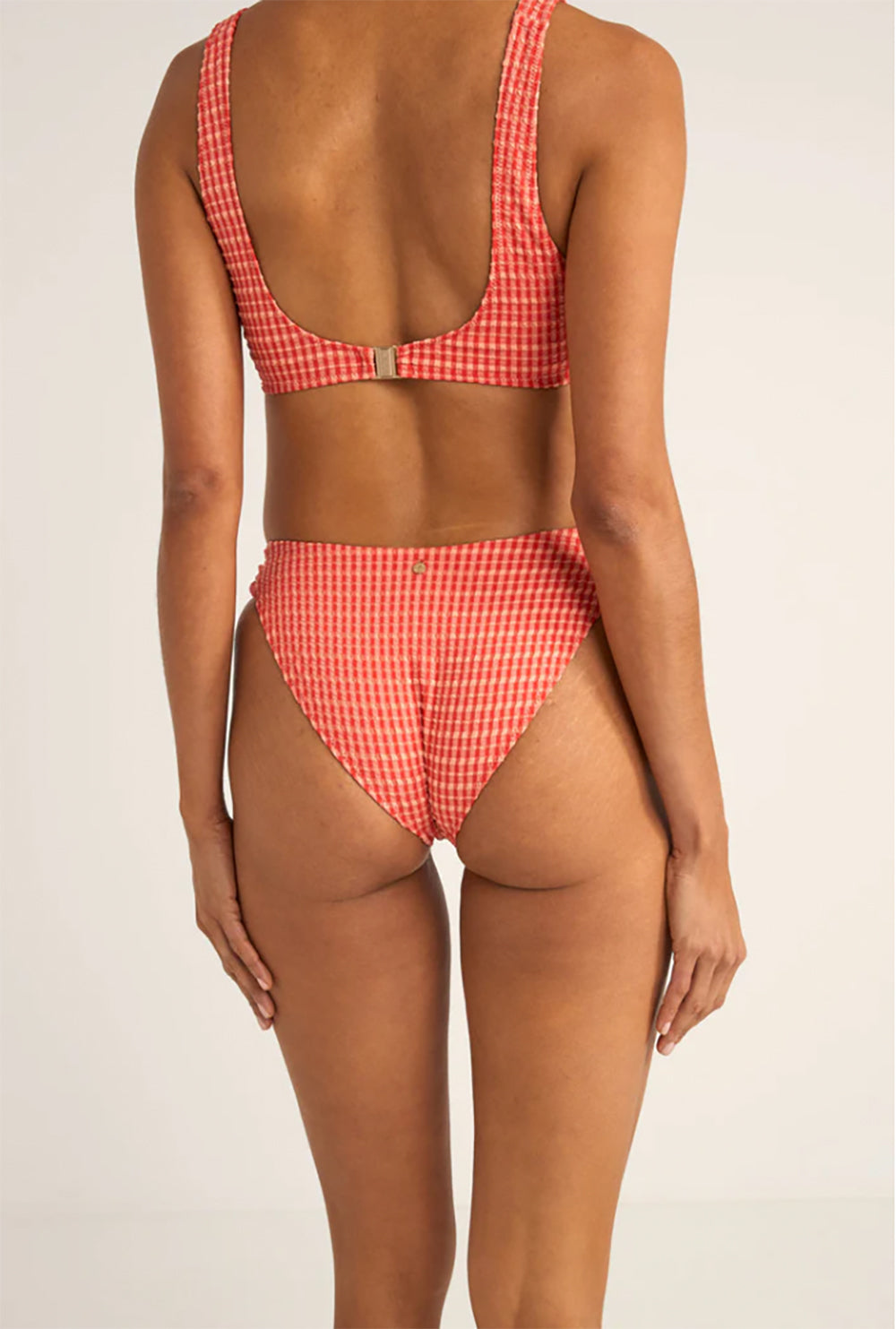 RHYTHM LOLA CHECK SOFT SIDE HOLIDAY PANT RED 1XS