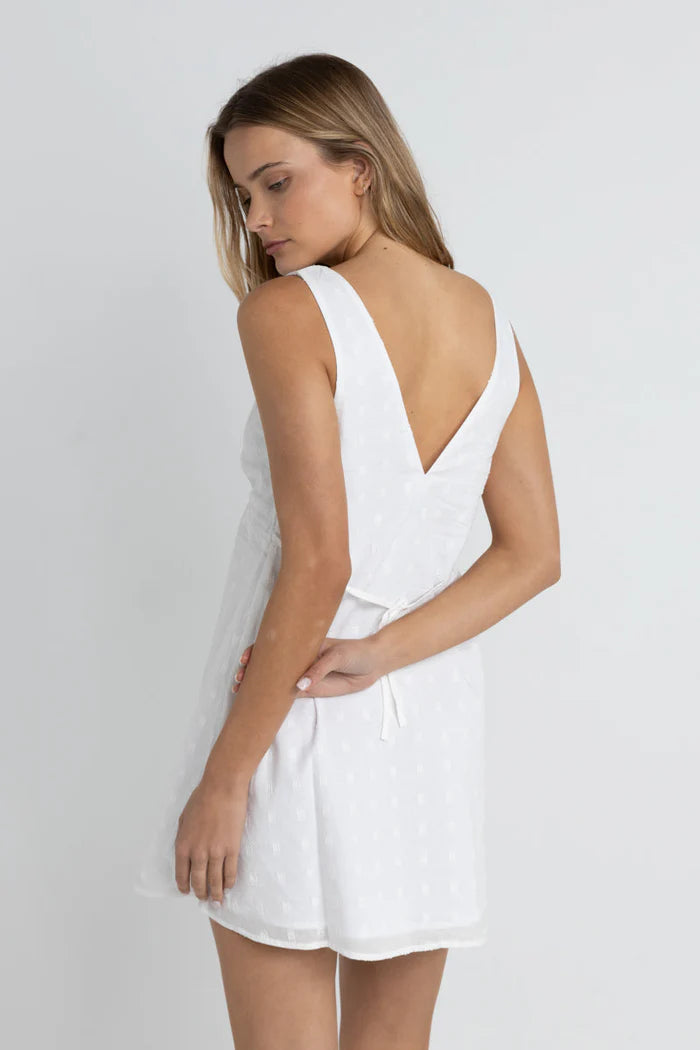 RHYTHM MIRAGE MINI DRESS WHT-WHITE 4L