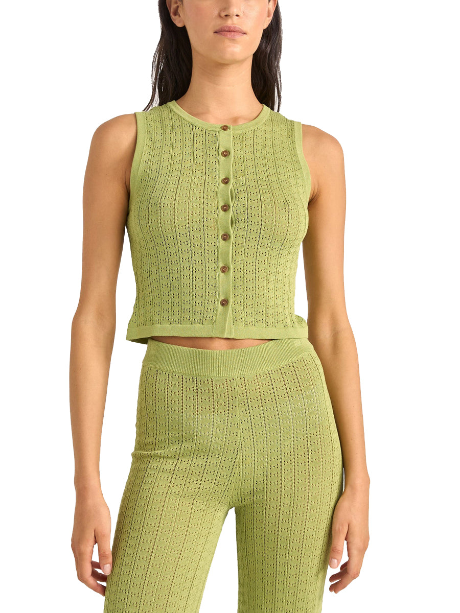 RHYTHM OJAI POINTELLE VEST OLI-OLIVE 1XS