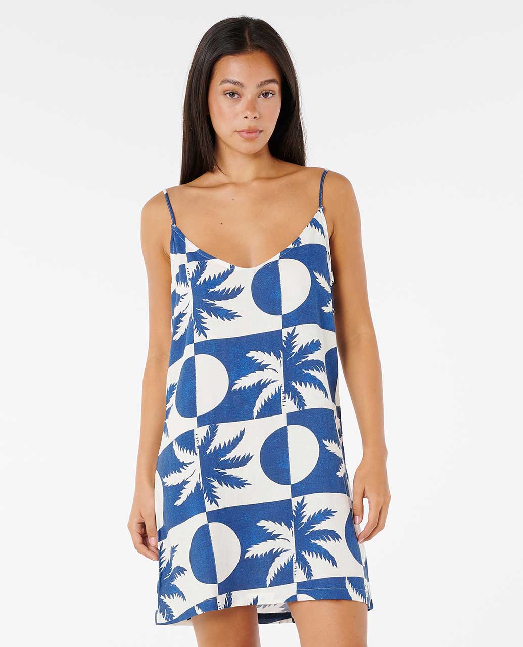 RIP CURL SUMMER SUN MINI DRESS 0049-NAVY S