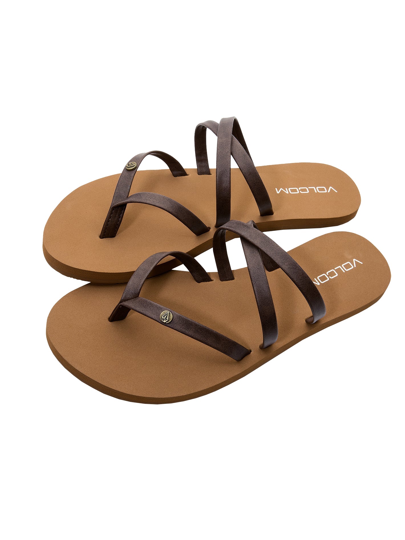 Volcom Easy Breezy 2 Womens Sandal BRN-Brown 7