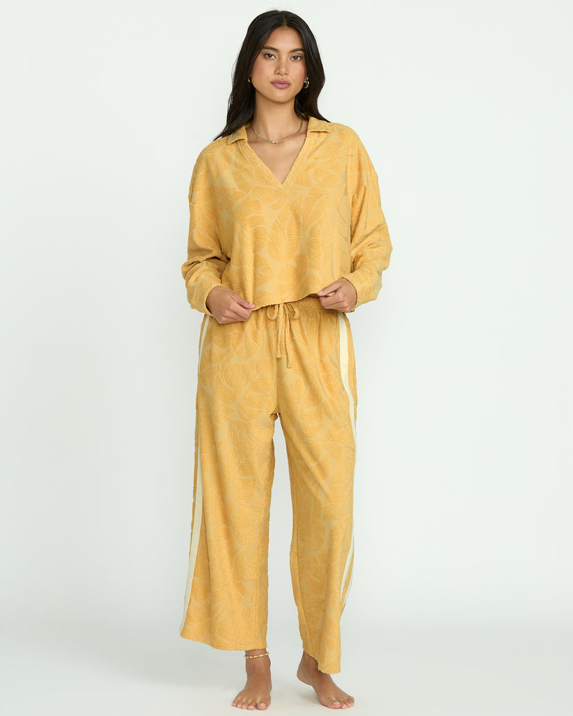 BILLABONG SUN PALM TERRY P/O FLC YGY0-WHEAT M