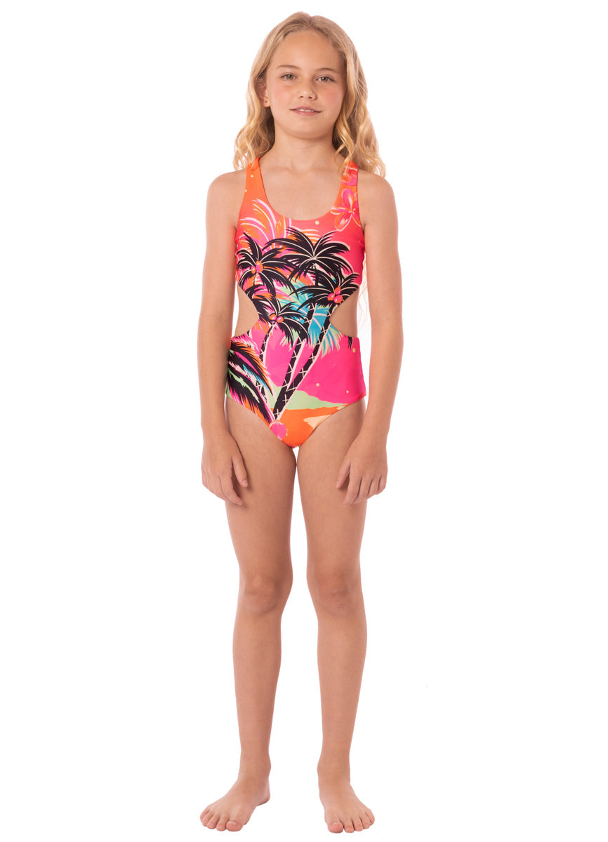 MAAJI AURORALLY GIRLSONE PIECE SUIT PINK 12