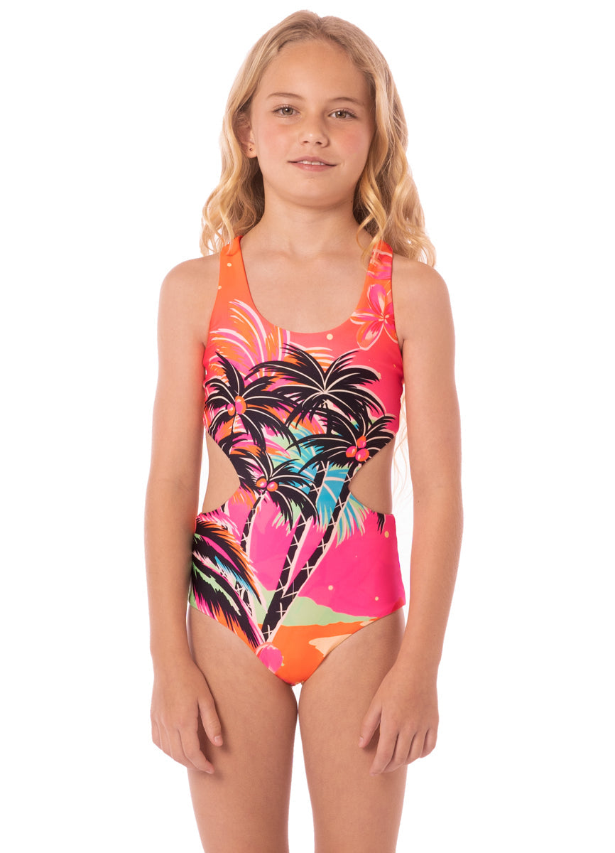 MAAJI AURORALLY GIRLSONE PIECE SUIT PINK 4