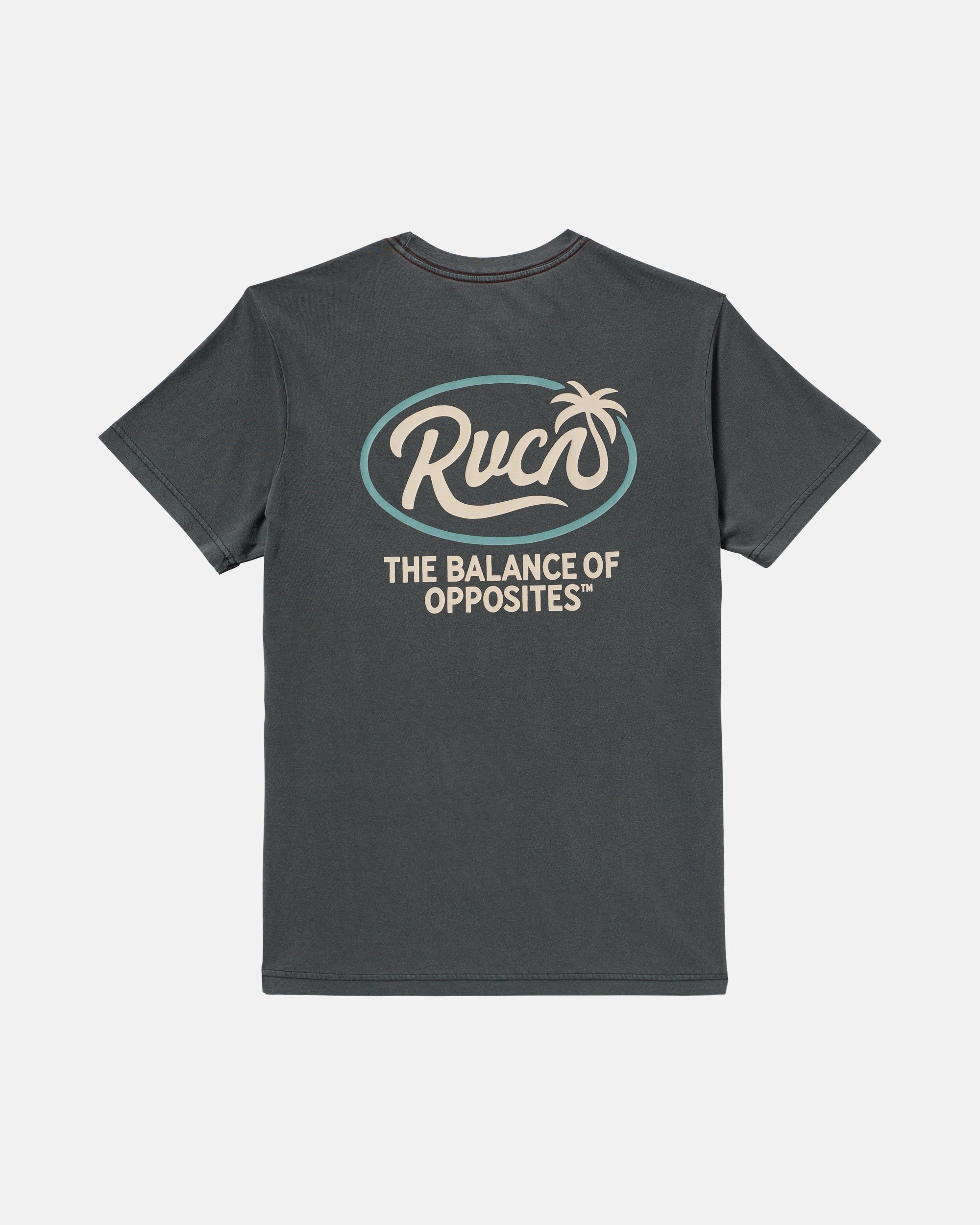 RVCA FROND SCRIPT SS PTK-PIRATE BLACK S