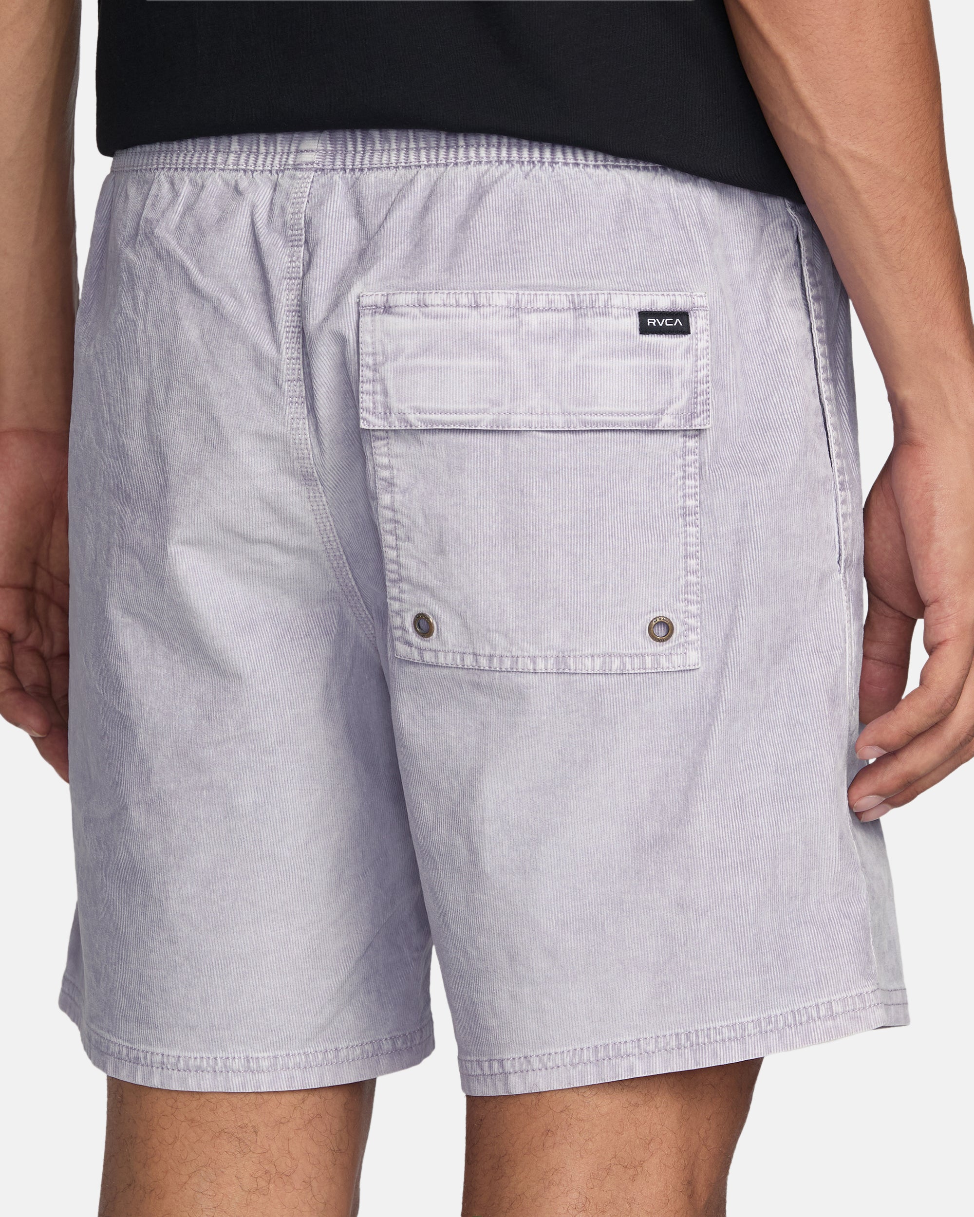 RVCA ESCAPE ELASTIC CORD SHORT II LIL-LILAC XL