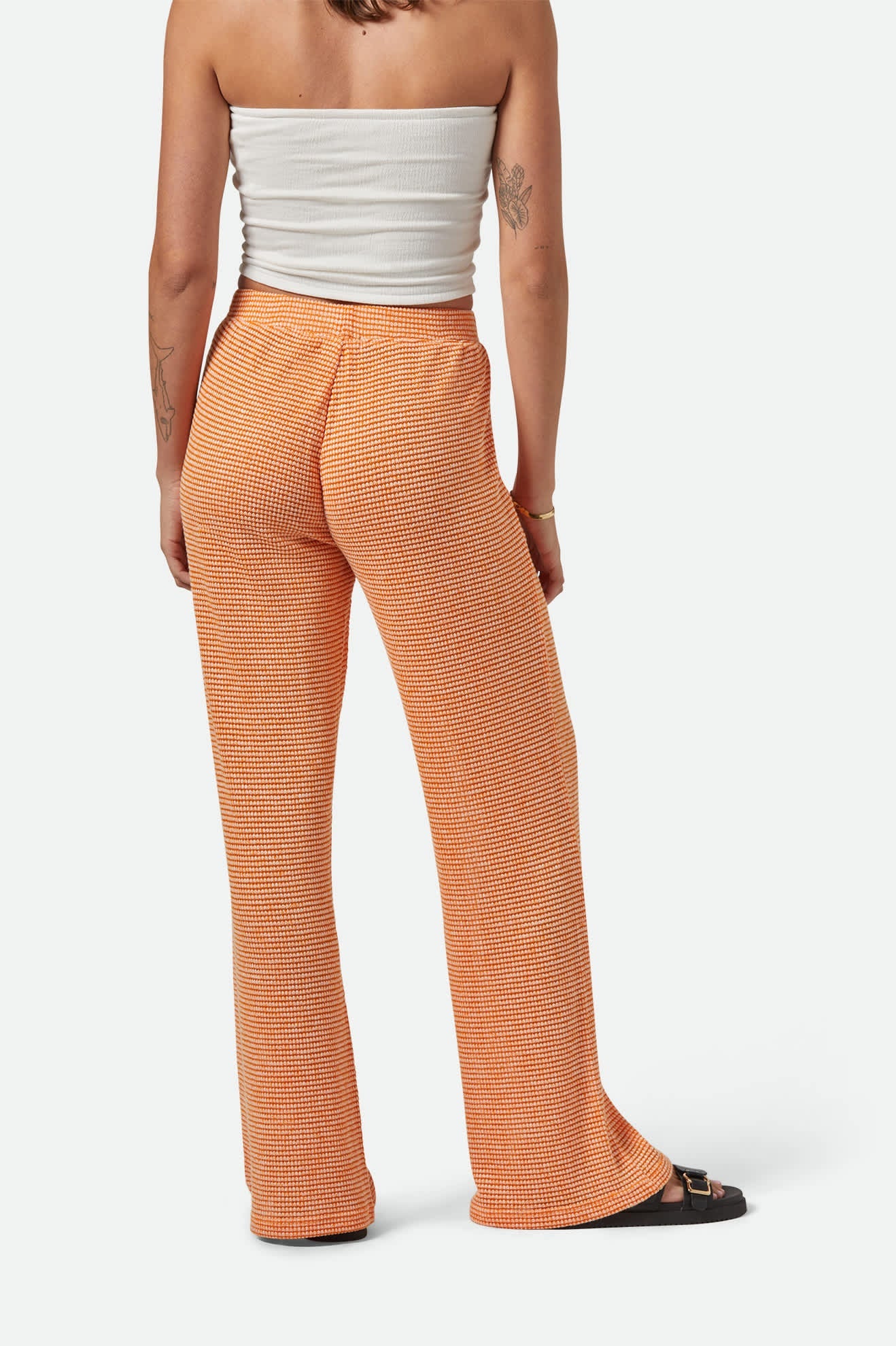 BRIXTON MAUDE MESH LOUNGE PANT TANGERINE M