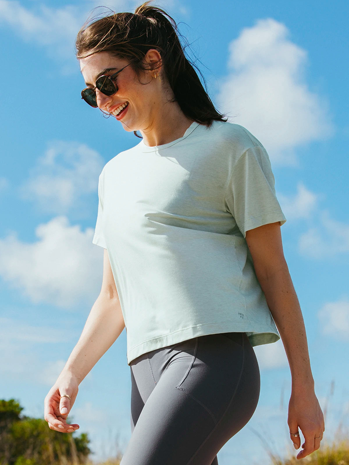 Free Fly Elevate Lightweight Tee 420-OceanMist M