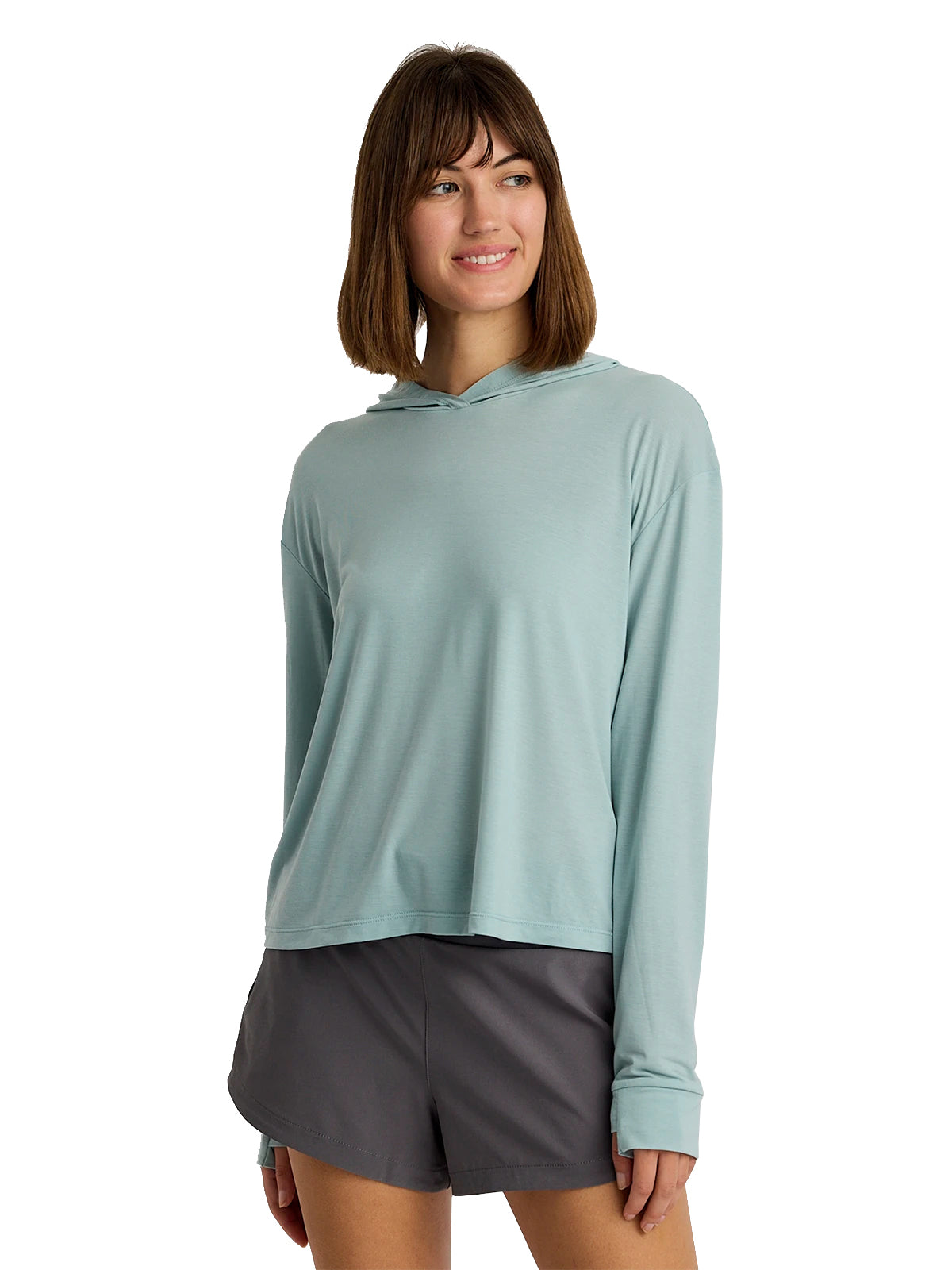 Free Fly Elevate Lightweight Hoodie OceanMist M