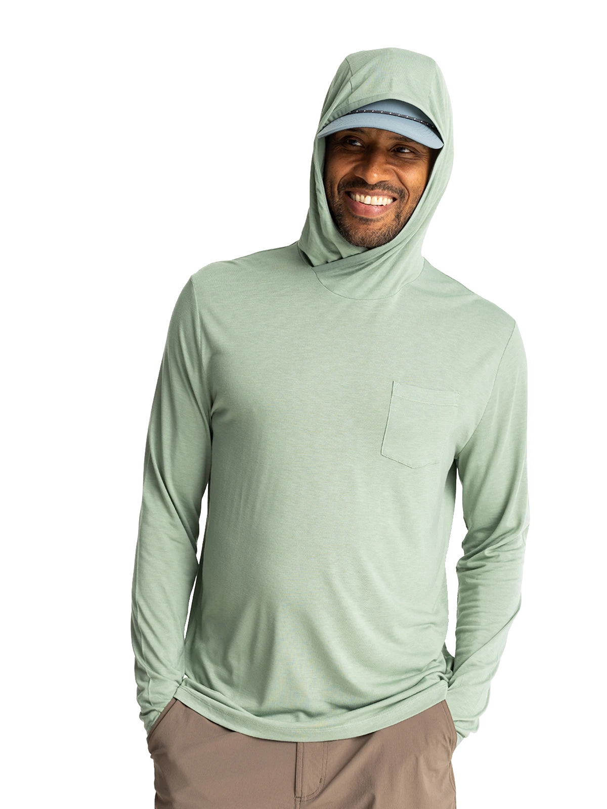 Free Fly Bamboo Lightweight Hoodie PalmGreen M
