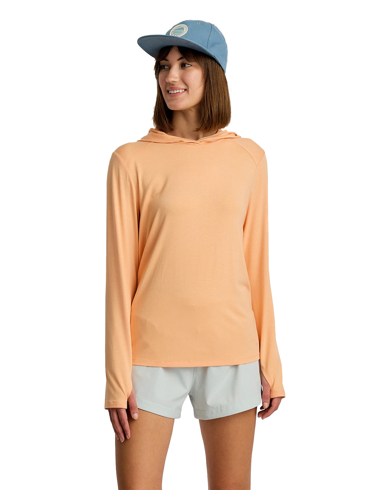 Free Fly Bamboo Shade Hoodie TropicOrange L