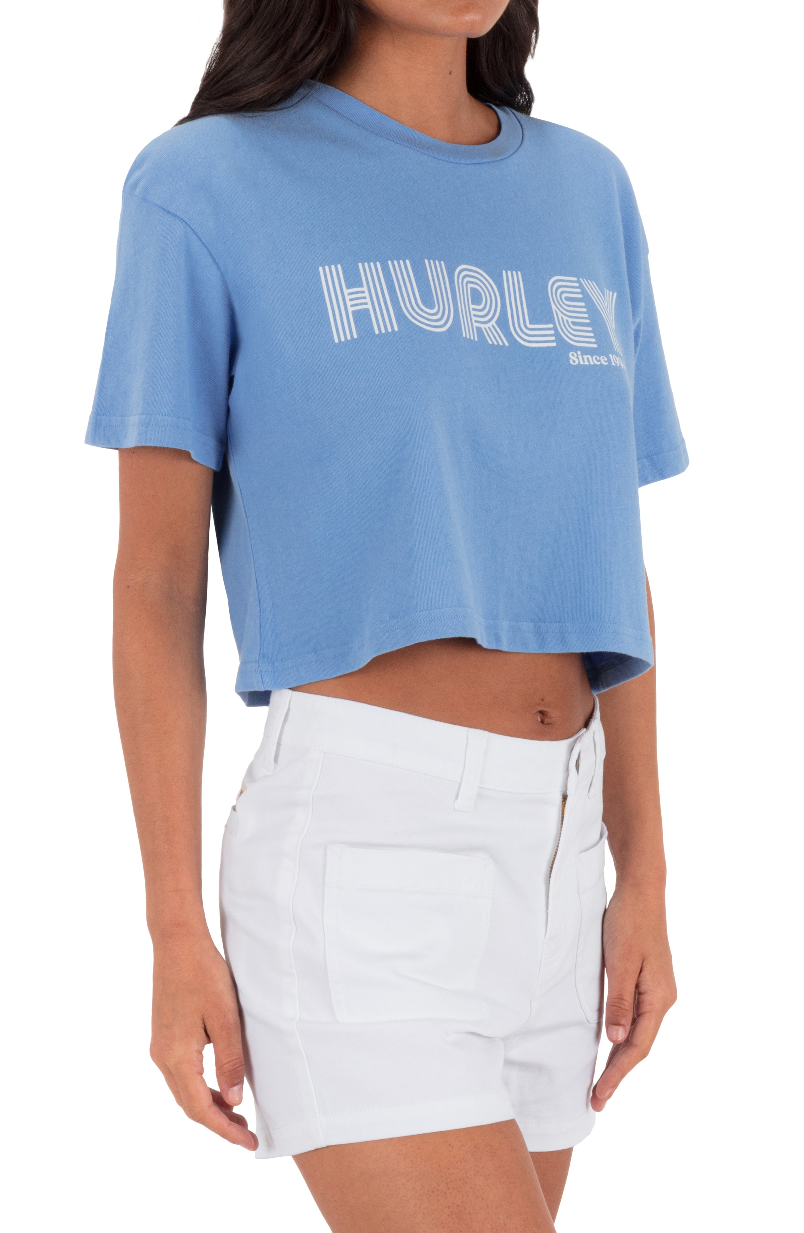 Hurley Rollers Bocy Crop Tee Provence XS
