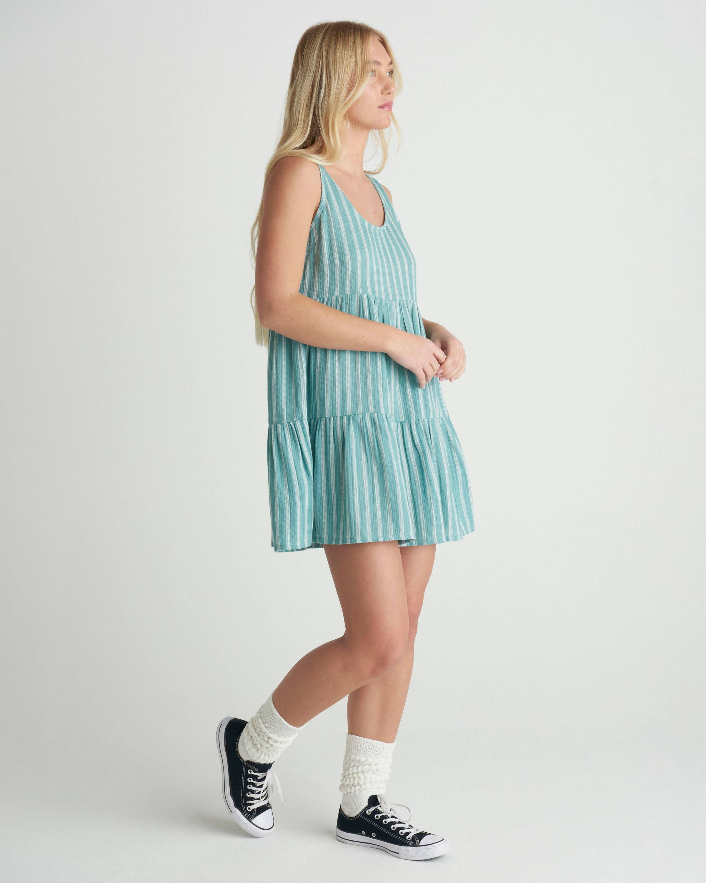 Hurley Hidden Treasures Mini Dress ReefWaters XS