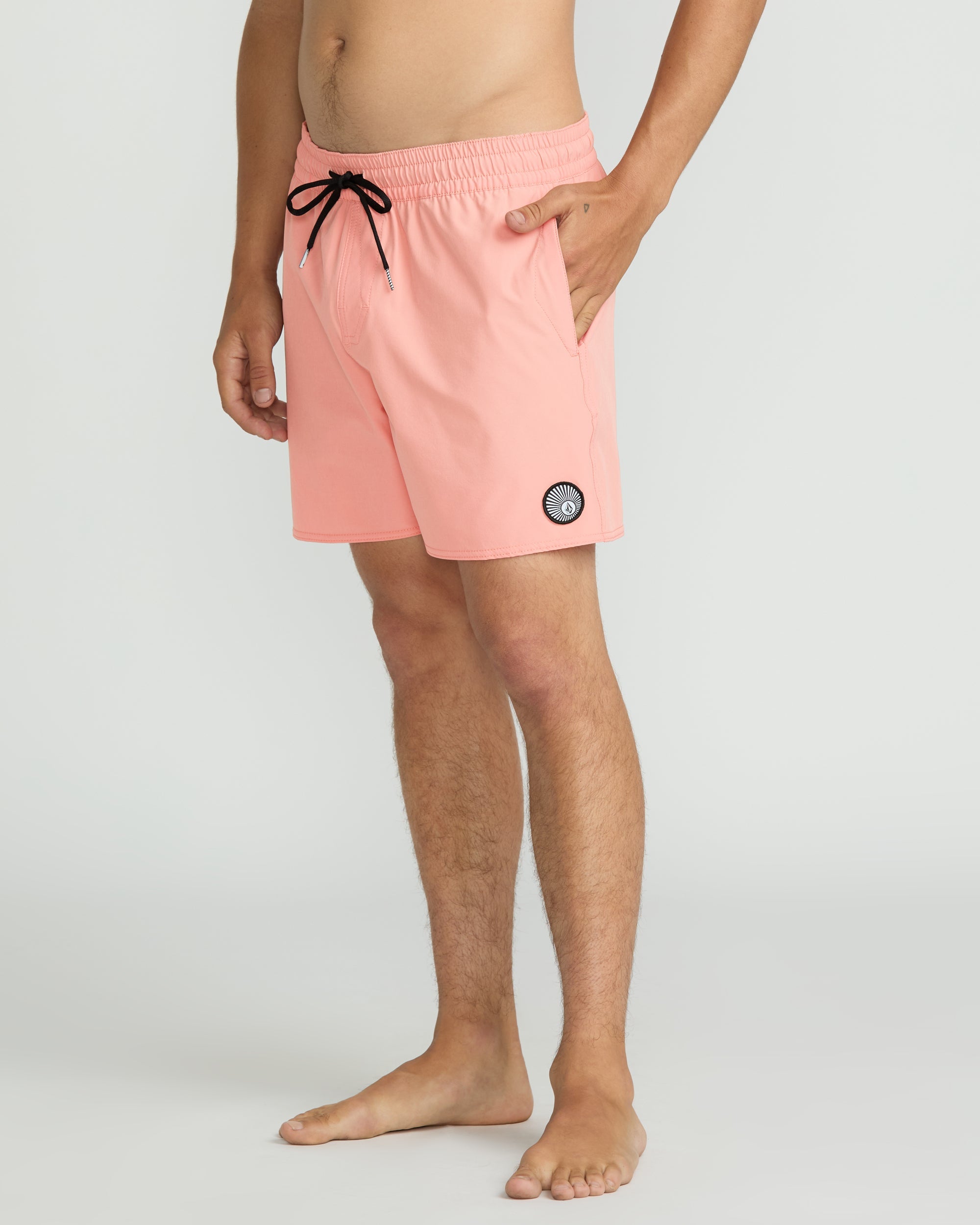 VOLCOM LIDO SOLID TRUNK 16 PFZ-PEACH FUZZ L
