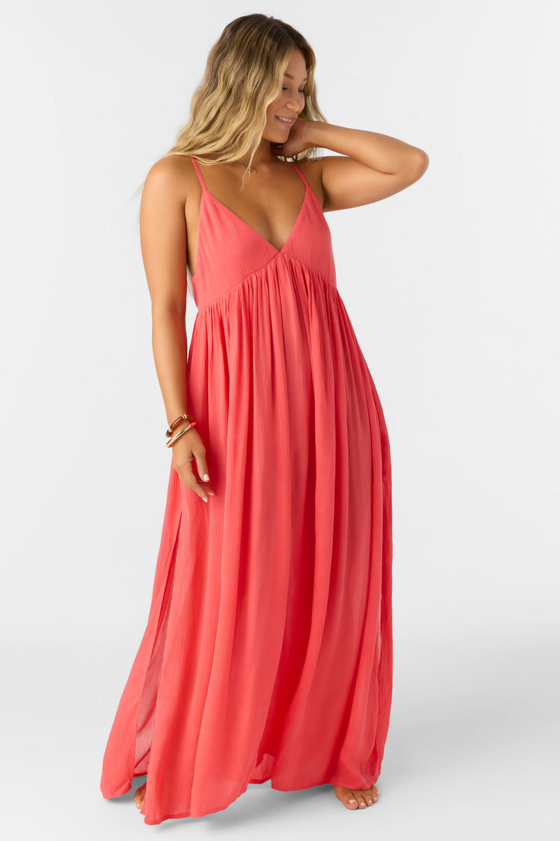 O'Neill Saltwater Solids Mel Maxi Dress CAY XS