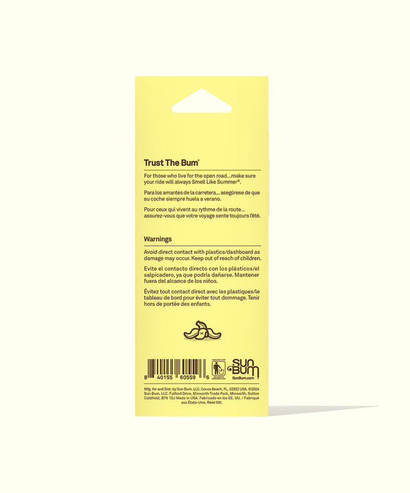 Sun Bum Banana Air Freshener