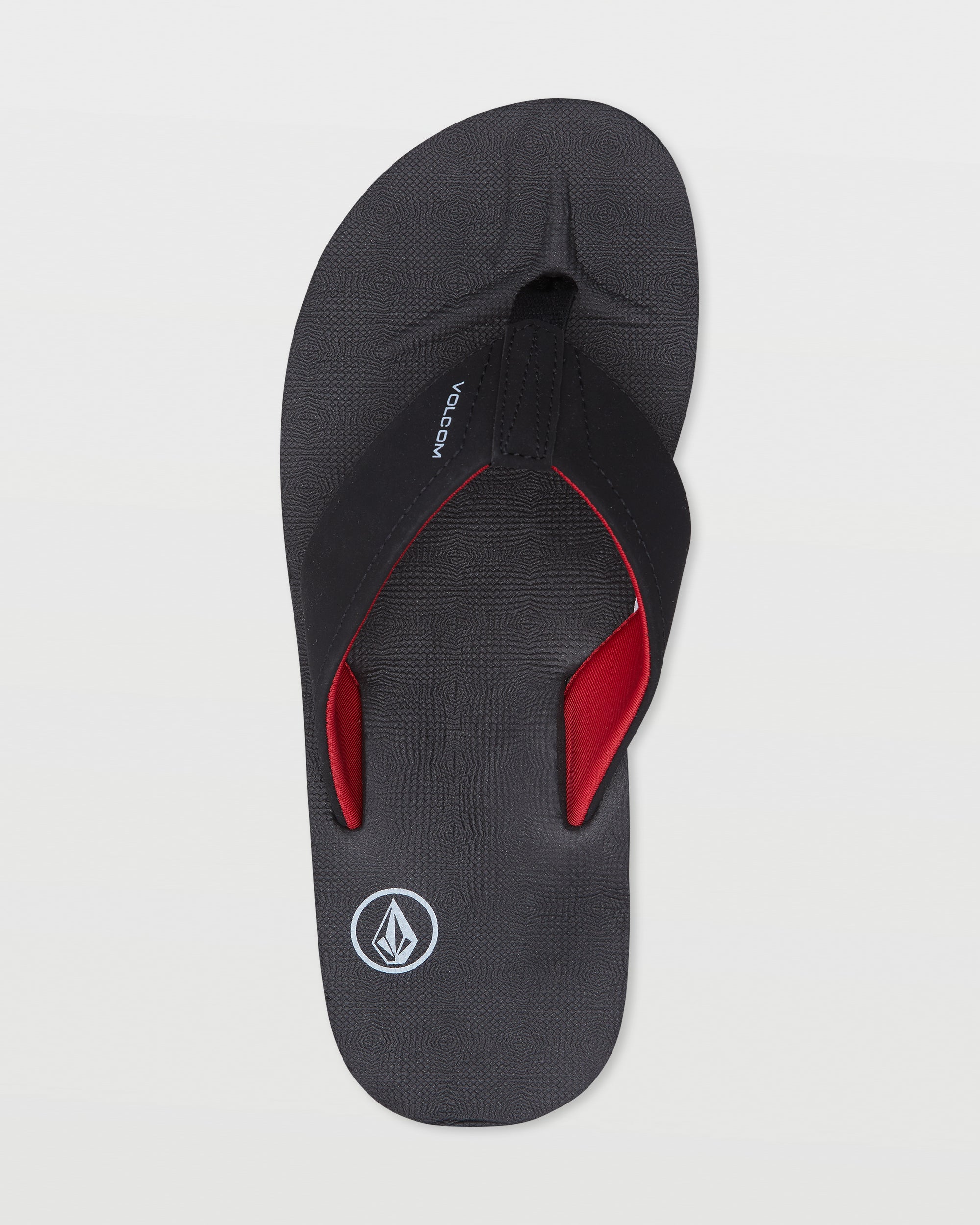 Volcom Victor Big Youth Boys Sandal BRD-Black-Red 1 Y