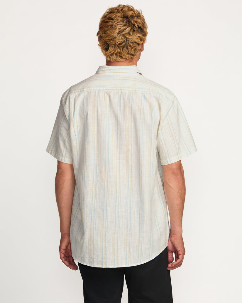 Billabong All Day Stripe SS Woven OFW-OFF WHITE XL
