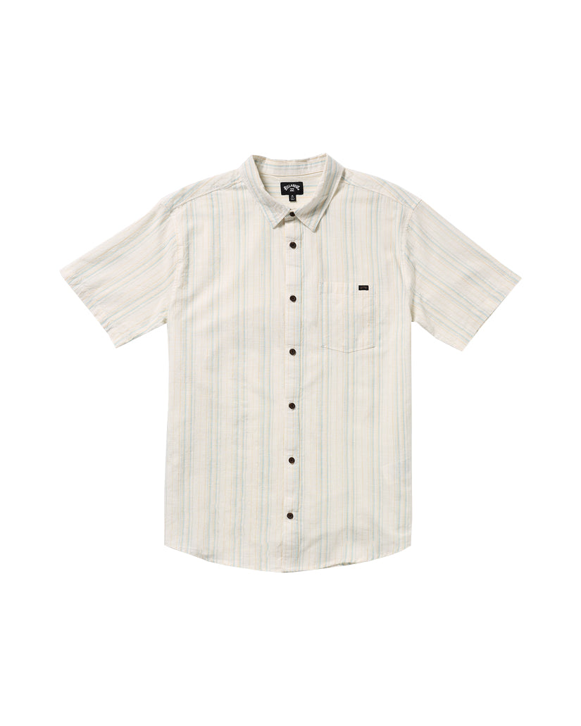 Billabong All Day Stripe SS Woven OFW-OFF WHITE L