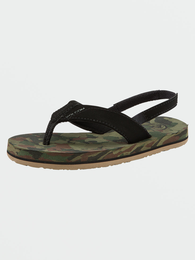 Volcom Victor Little Youth Boys Sandal DCA23-Dark Camo 12 C