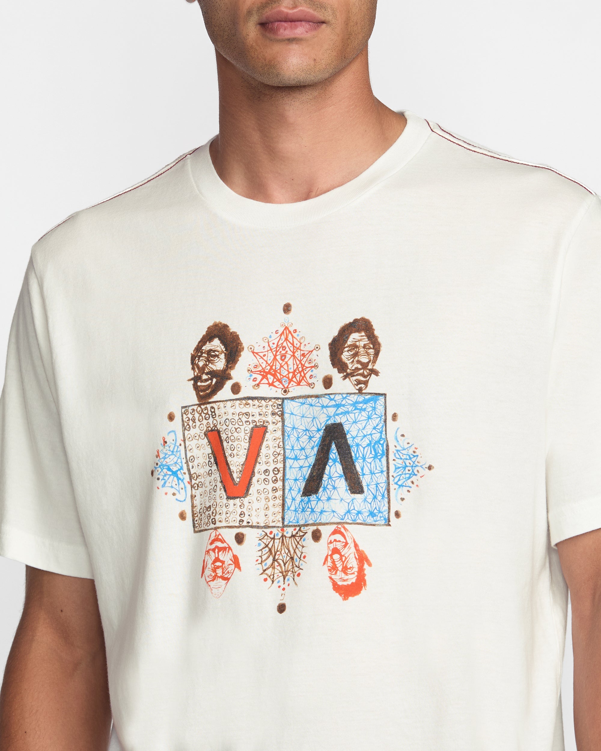 RVCA JACOB BALANCE SS ANW-ANTIQUE WHITE XL