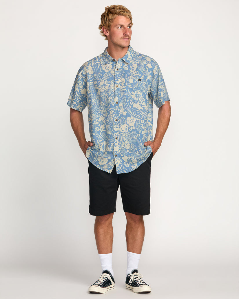 BILLABONG CORDOBA SS SHIRT CHARCOAL/NAVY XL