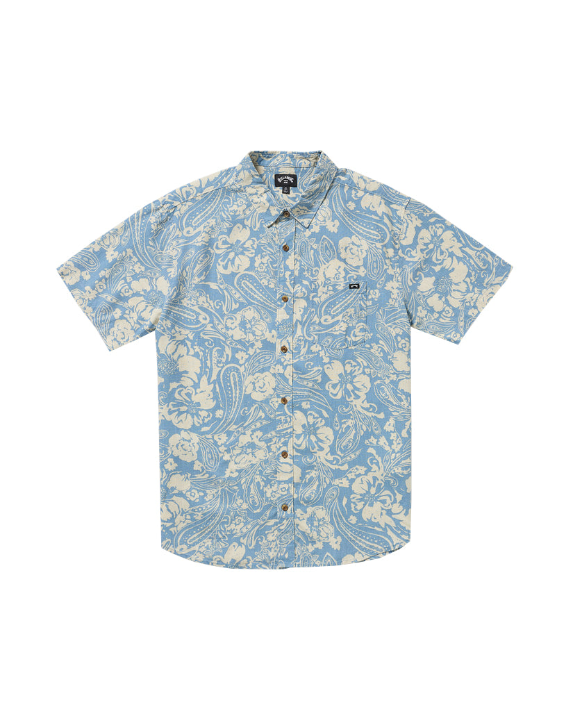 BILLABONG CORDOBA SS SHIRT CHARCOAL/NAVY S