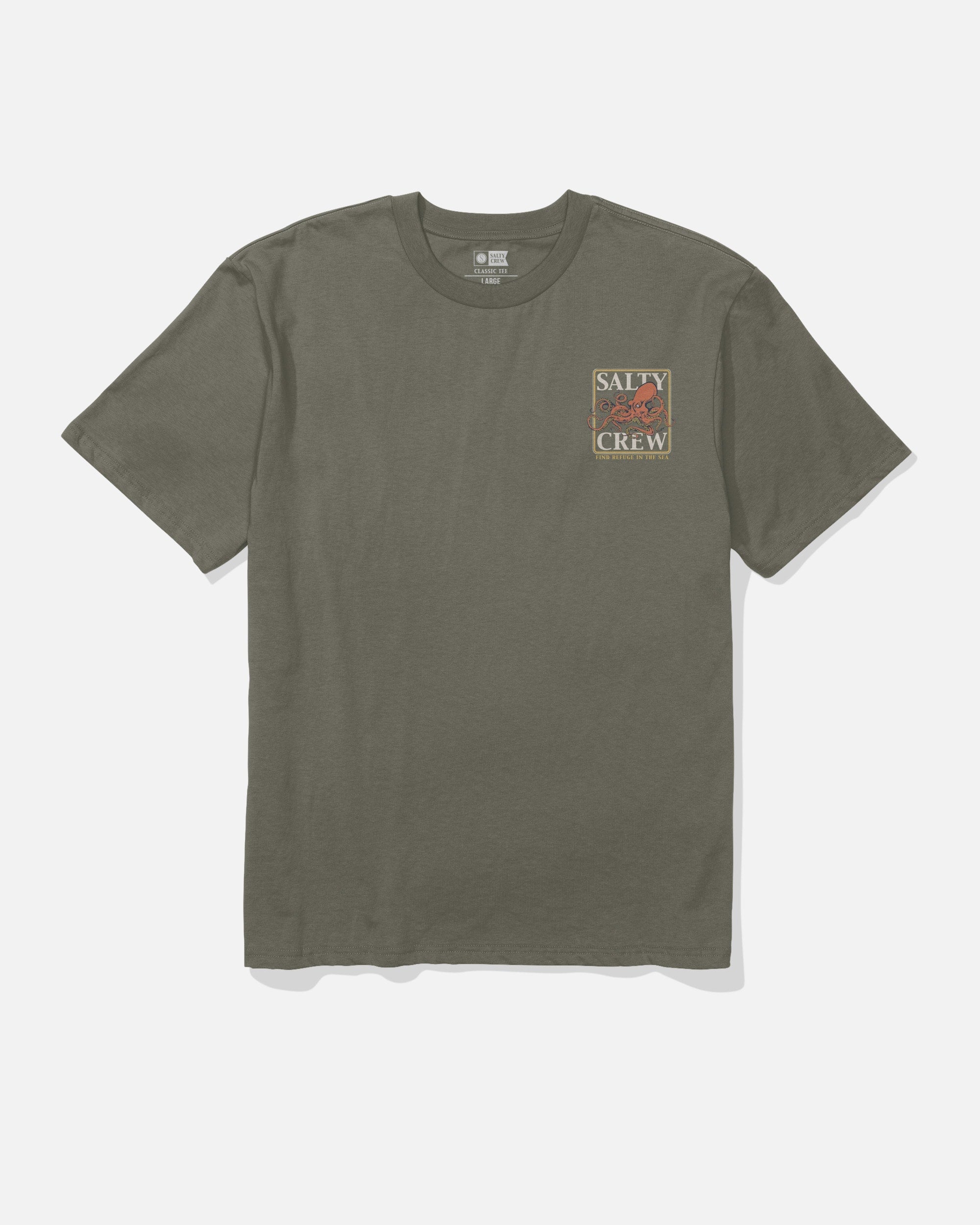 Salty Crew Ink Slinger SS Tee Dusty Olive L